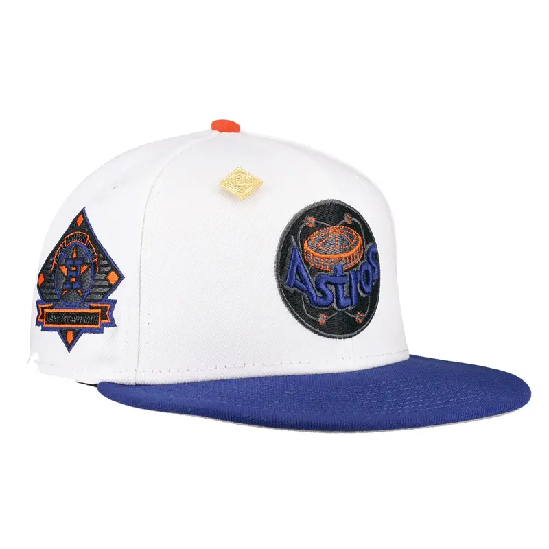 Houston Astros 25th Silver Anniversary Pure White Metallic 59Fifty Cap