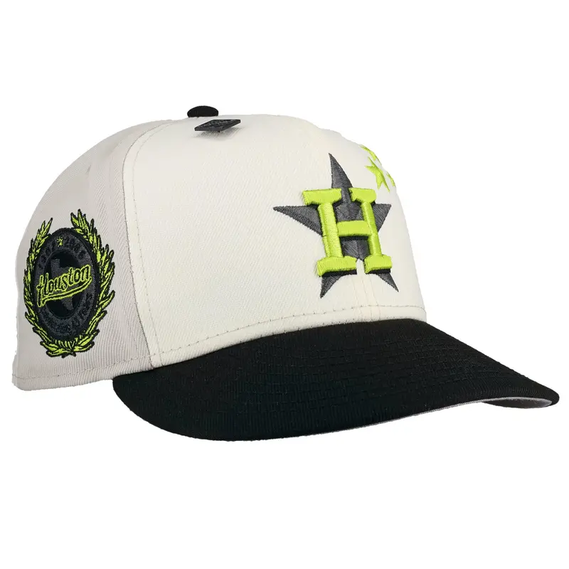 Houston Astros 45 Years Stone Chrome Pinwheel Metallic 59Fifty Fitted Cap