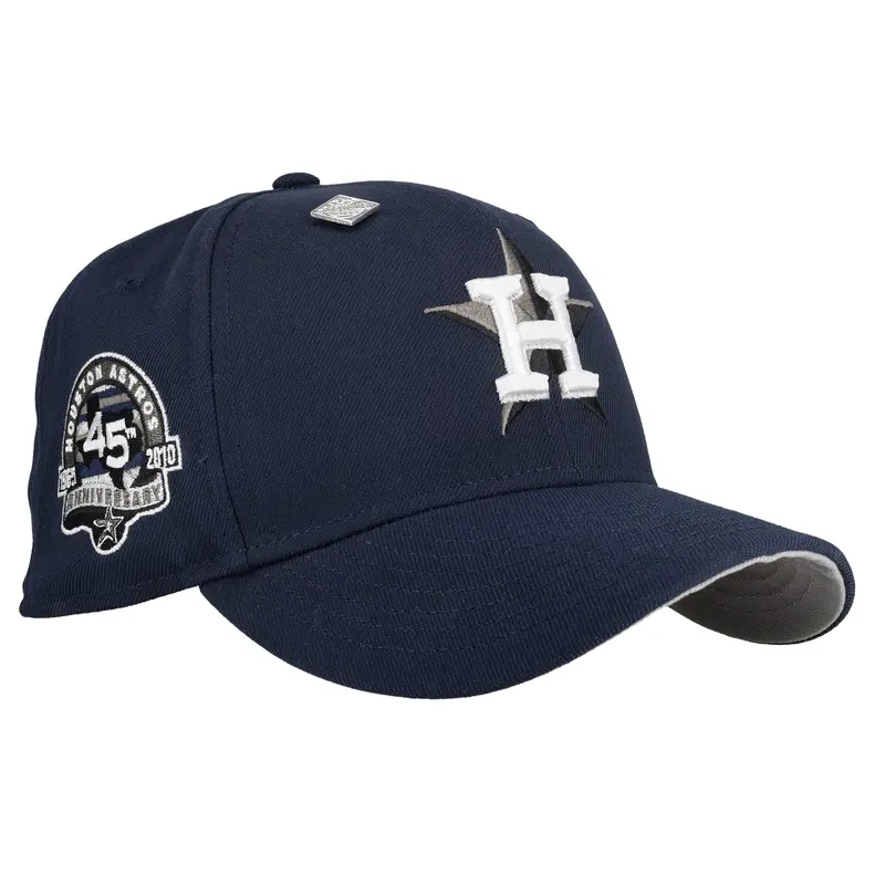 Houston Astros 45th Anniversary Oceanside Metallic Blue 59Fifty Fitted Cap