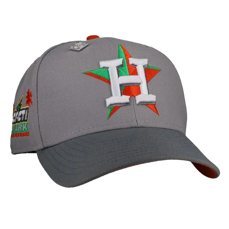 Houston Astros Cacti Park Grey 59Fifty Fitted Baseball Cap