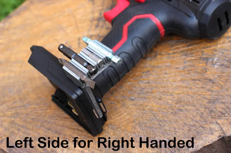 Hyper Tough 20V MAX Bit Holder (4-Slot) – Organized Storage for Phillips, Flat, and Torx Drivers