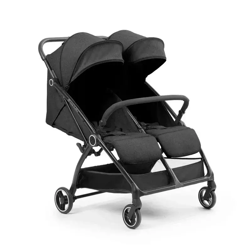Ickle Bubba Aries Double Autofold Stroller – Graphite Grey