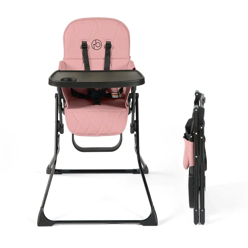 Ickle Bubba Flip Magic Fold Highchair in Blush Pink