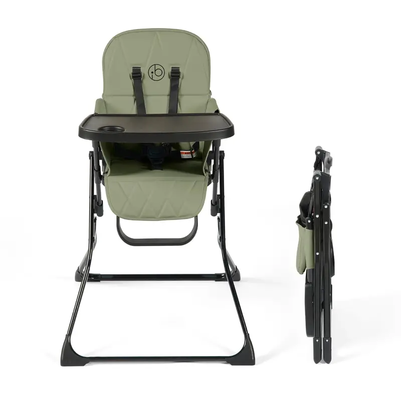 Ickle Bubba Flip Magic Fold Highchair in Sage Green