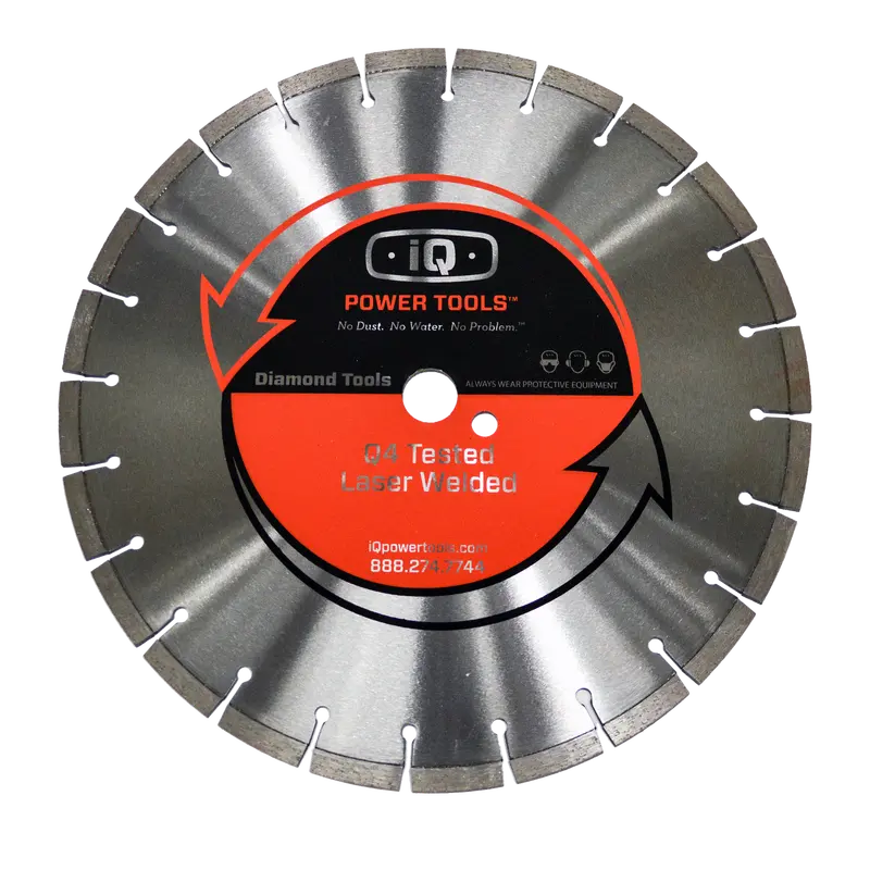 iQ 14 in Gold Laser-Welded Masonry Cutting Blade