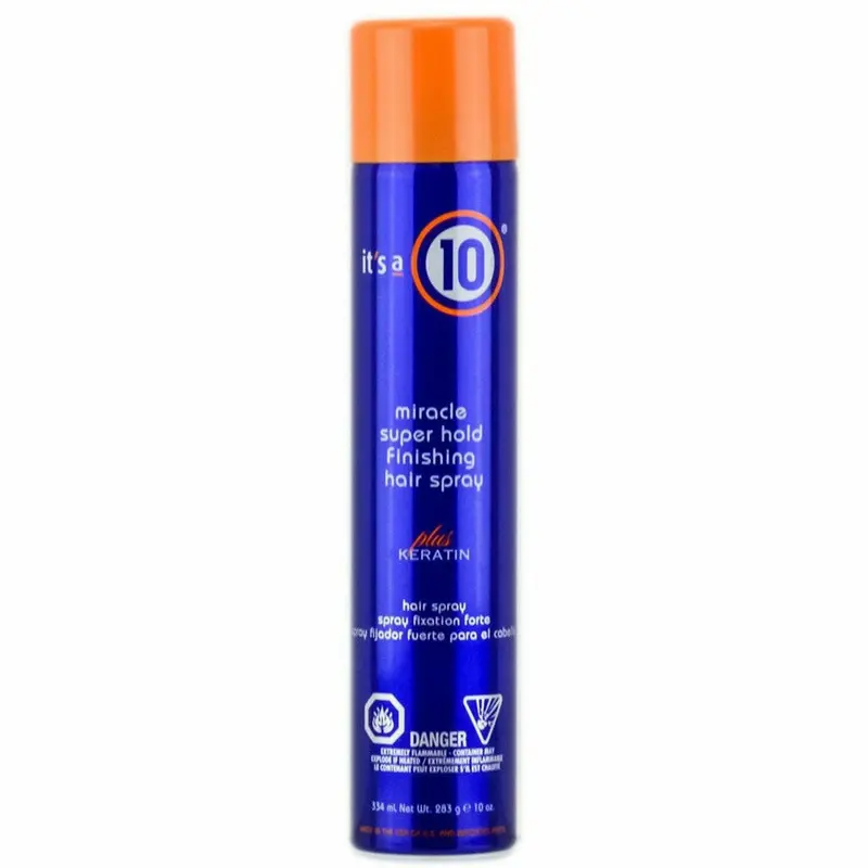 It’s a 10 Miracle Super-Hold Finishing Spray (10 oz)