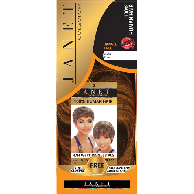 Janet Collection Human Hair Weft Bundles – 28-Piece Set, Natural Texture