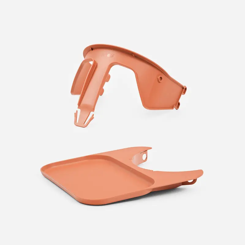 KAOS Klapp Folding Safety Rail and Tray – Terracotta Pink