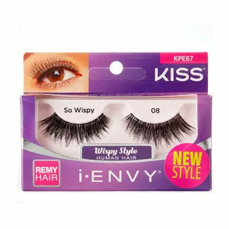 Kiss i-Envy So Wispy Remy Human Hair Eyelashes – Style #KPE67