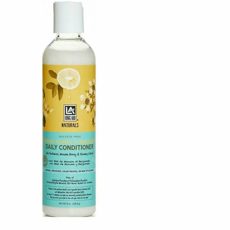 Long Aid Manuka Honey & Bergamot Daily Conditioner – 8 oz Lightweight Hydration Boost