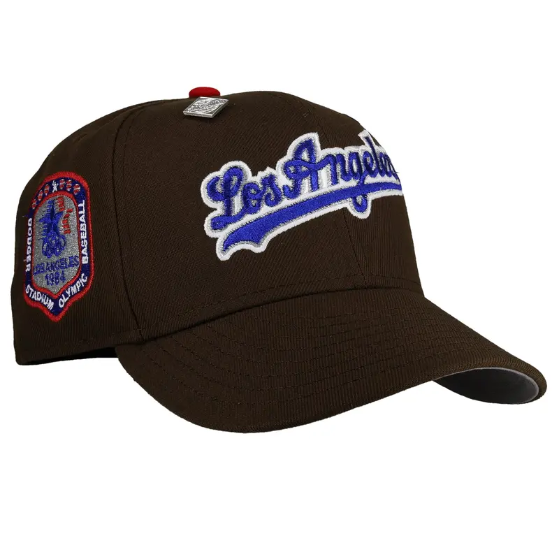 Los Angeles Dodgers 1984 Olympic Walnut Script Metallic 59Fifty Fitted Cap