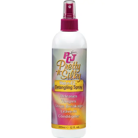Luster’s PCJ Wet-n-Ez Detangling Spray – Lightweight Leave-In for Easy Combing
