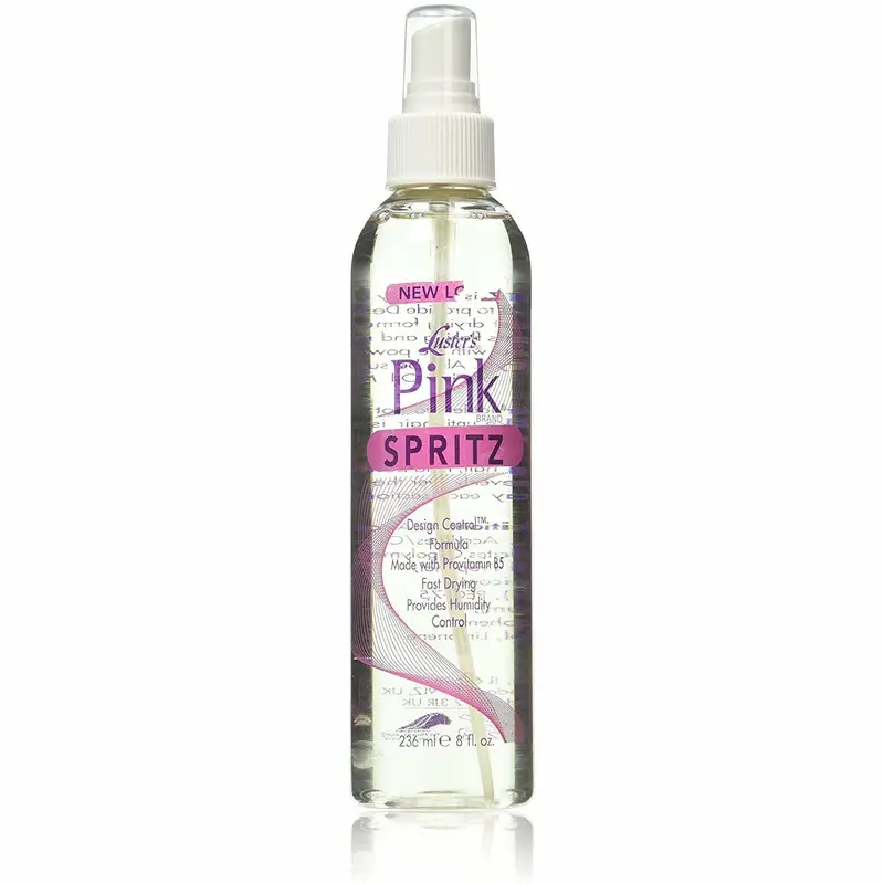 Luster’s Pink Spritz – 8 oz Refreshing Moisture Mist for Daily Hydration & Shine