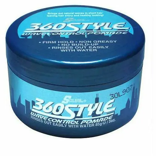 Luster’s S Curl 360 Wave Control Pomade – Styling Cream for Defined Waves