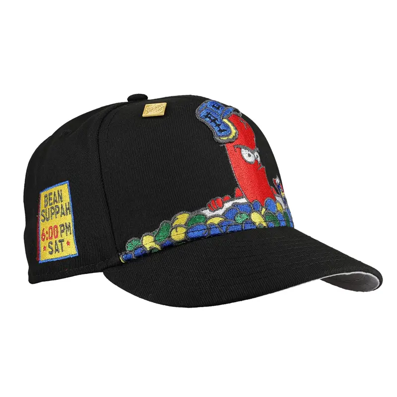 Maine Bean Suppahs Black Metallic 59Fifty Fitted Cap