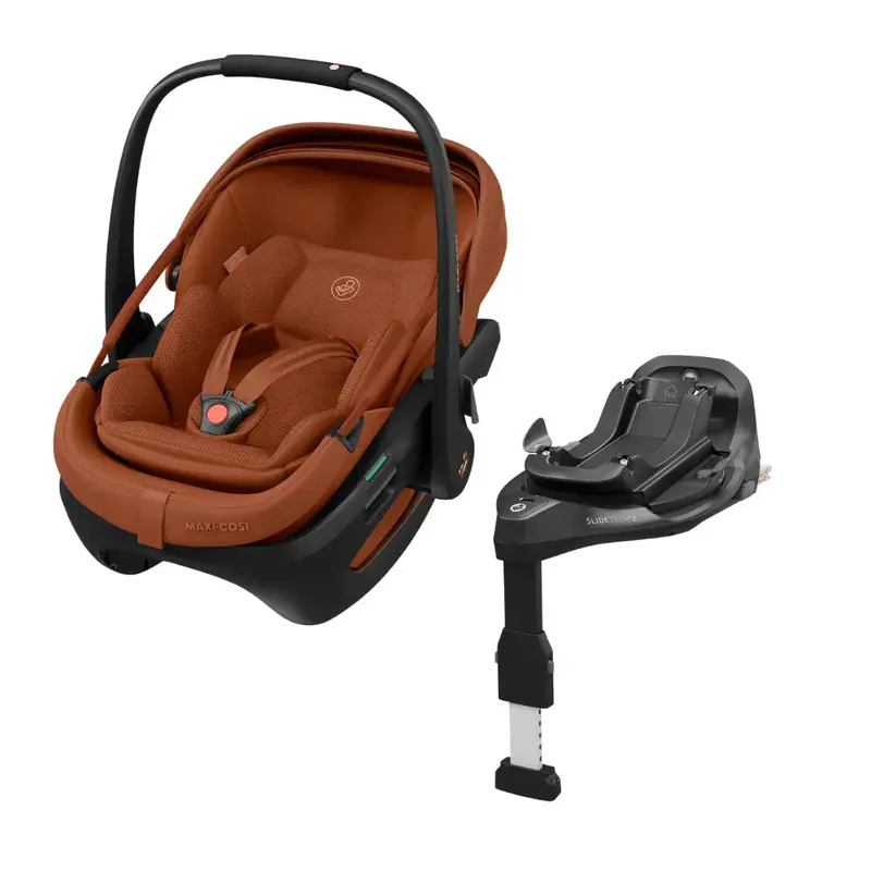 Maxi-Cosi Coral Slide Pro Infant Car Seat + Base – Copper Terra