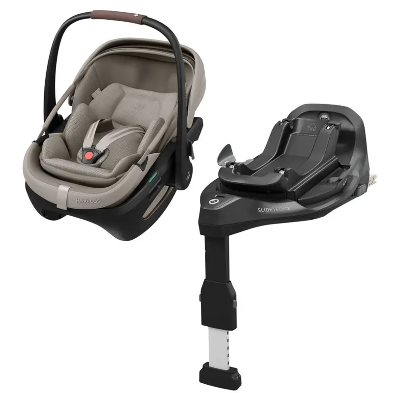 Maxi-Cosi Coral Slide Pro Infant Car Seat + Base – Sapphire Sand