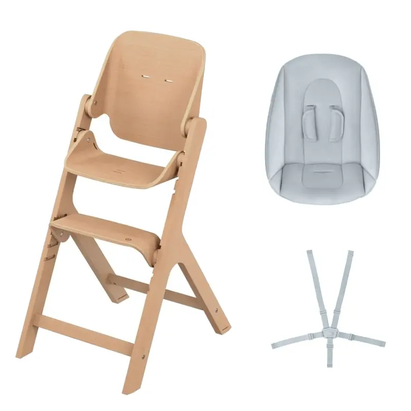 Maxi-Cosi Nesta Convertible High Chair with Newborn Kit – Natural Finish