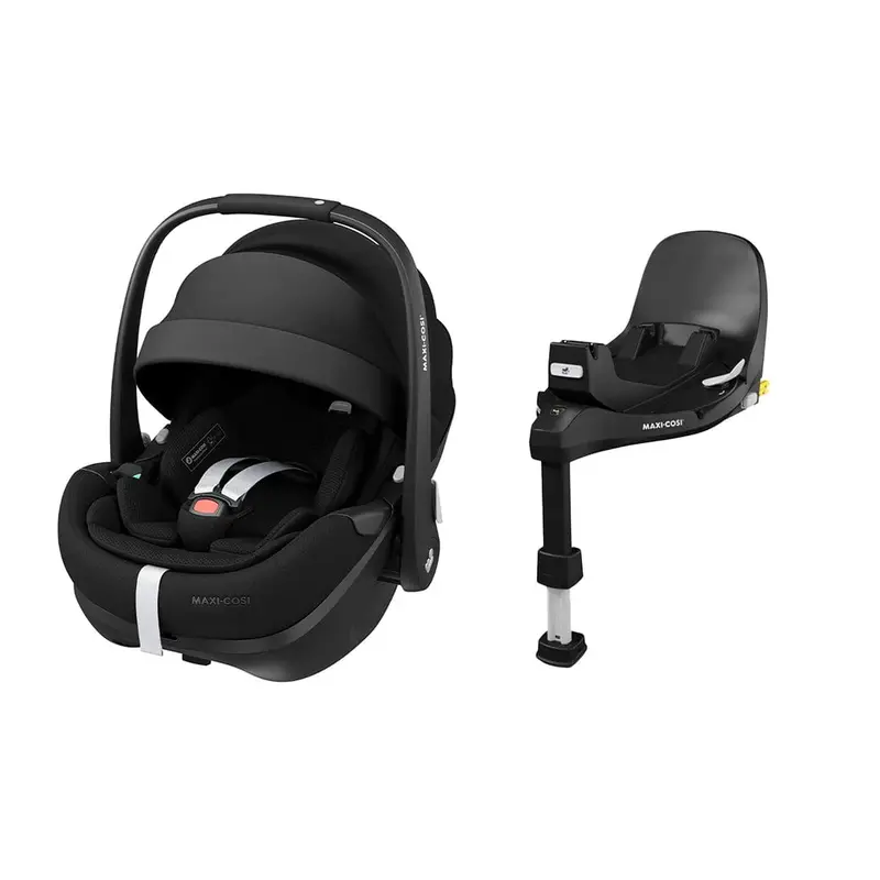 Maxi Cosi Pebble 360 PRO 2 Car Seat Bundle in Twillic Black