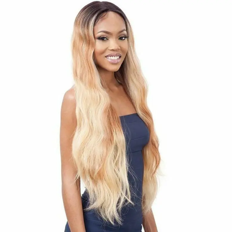 Mayde Beauty Cascade Human Hair Lace & Lace Front Wig – 5-Inch Deep Wave Elegance