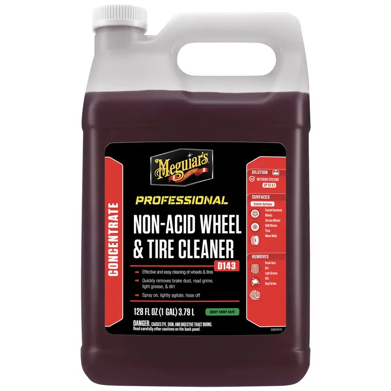 Meguiar’s D143 Non-Acid Wheel & Tire Cleaner – Fast, Safe, Heavy-Duty Cleaning