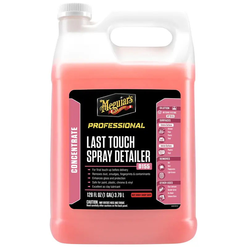 Meguiar’s D155 Last Touch Showroom Shine Spray Detailer – 1-Gallon Refill