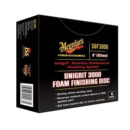 Meguiar’s Unigrit 3000 Foam Finishing Disc – S6F3000
