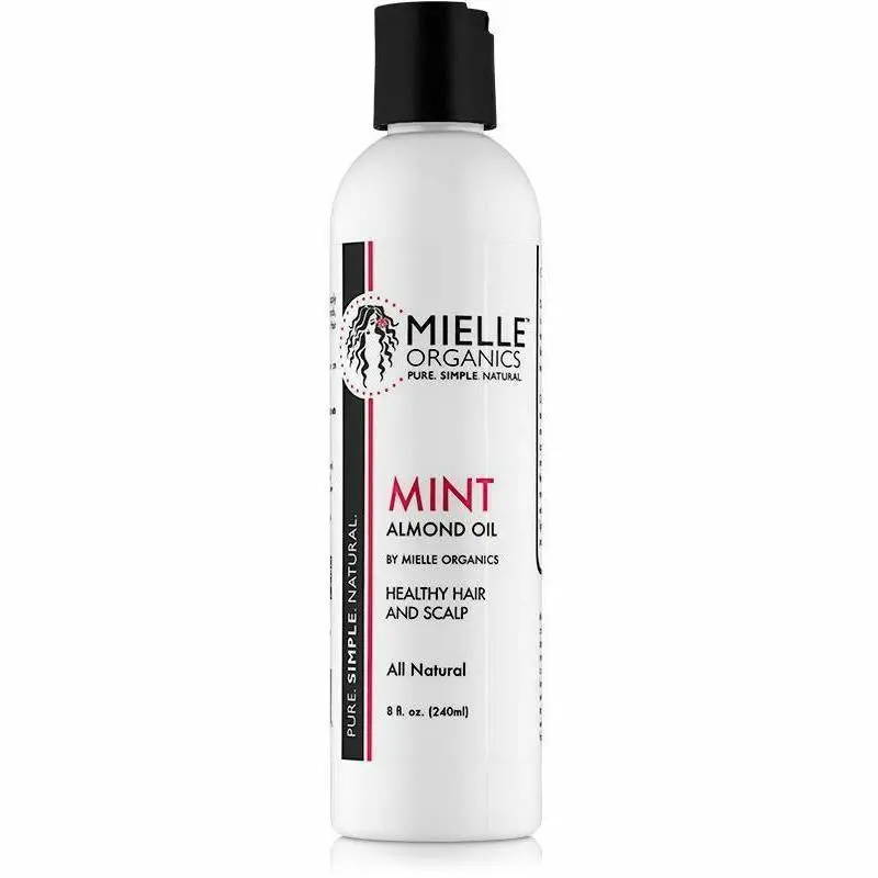 Mielle Organics Mint Almond Oil – Cooling Scalp Treatment with Peppermint & Sweet Almond Oil for Stimulation & Soothing (8 oz)