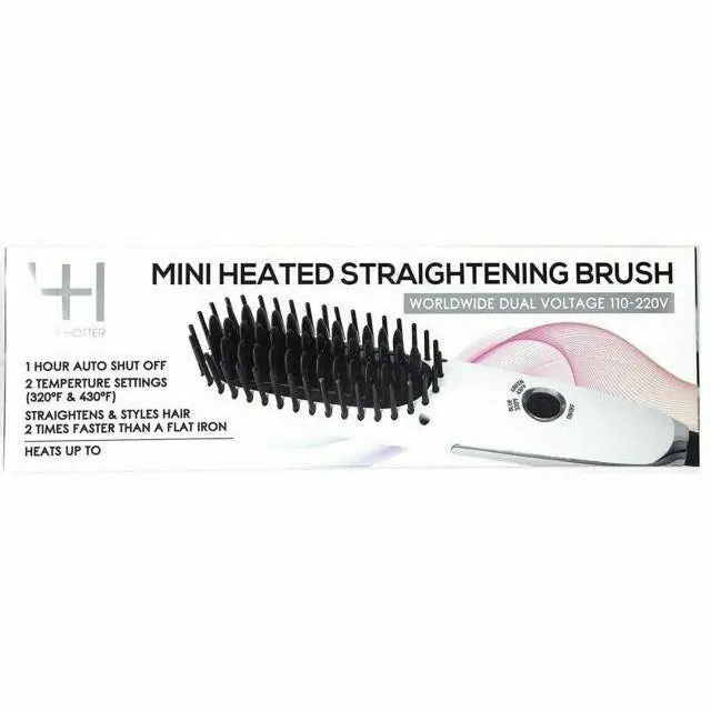 Mini Straightening Brush – Heat-Activated Styling Tool #5952
