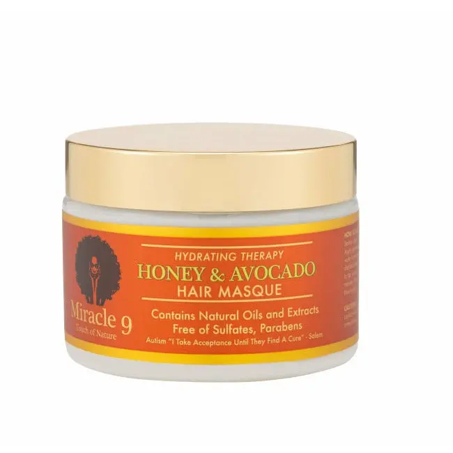 MIRACLE 9 Hydrating Therapy Hair Masque – Honey & Avocado Deep Repair