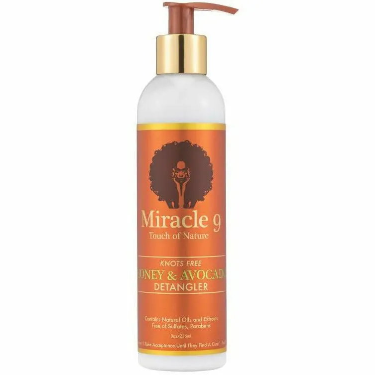 MIRACLE 9 Knots-Free Detangling Spray with Honey & Avocado 8 oz