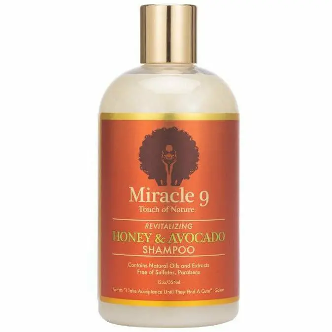 MIRACLE 9 Revitalizing Honey & Avocado Shampoo – Nourishing Cleanse 12 oz