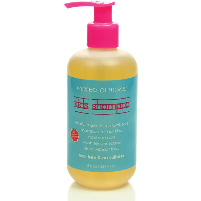 Mixed Chicks Kids Shampoo – Mild, Tear-Free Cleanser Enriched with Vitamins for Delicate Young Scalps (8 oz)