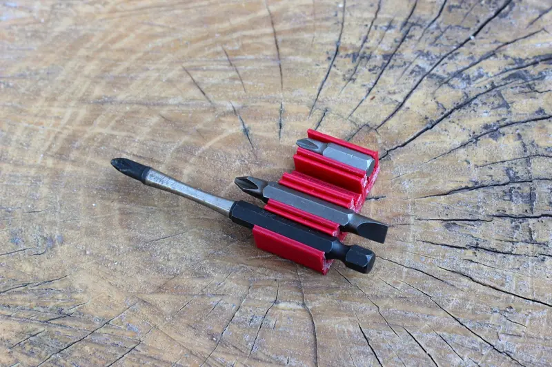 Modular 4-Bit Organizer for Power Tools & Toolkits – Holds Phillips, Slotted, and Torx Bits – EveryThang3D