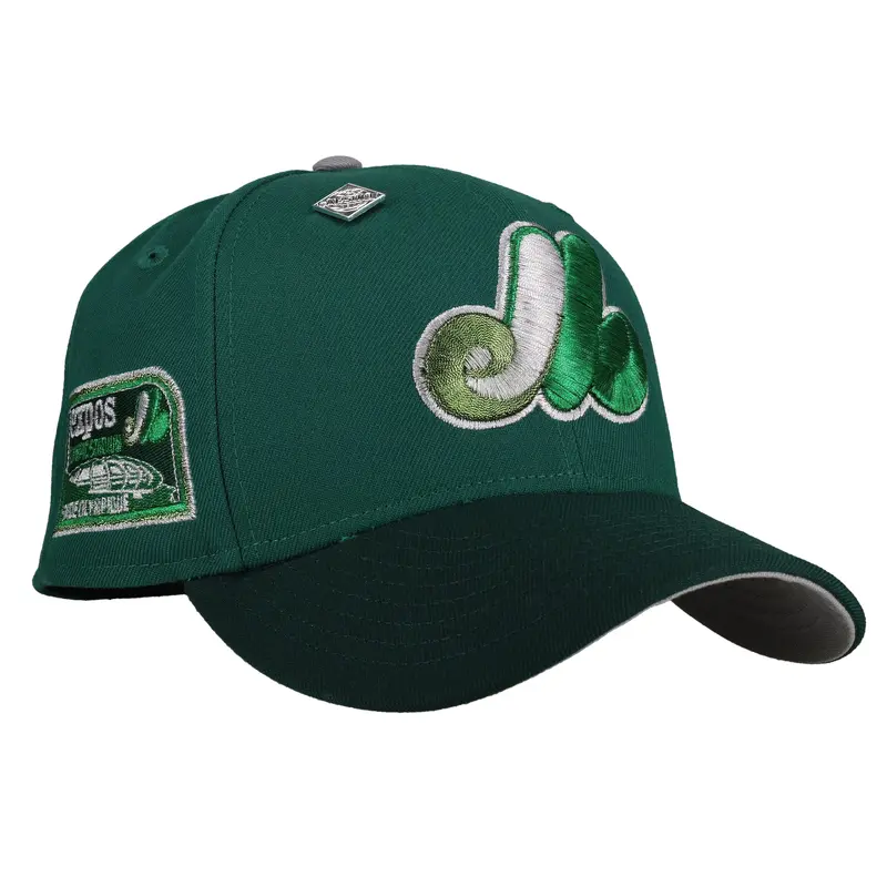 Montreal Expos Olympic Stadium Green Metallic 59Fifty Cap