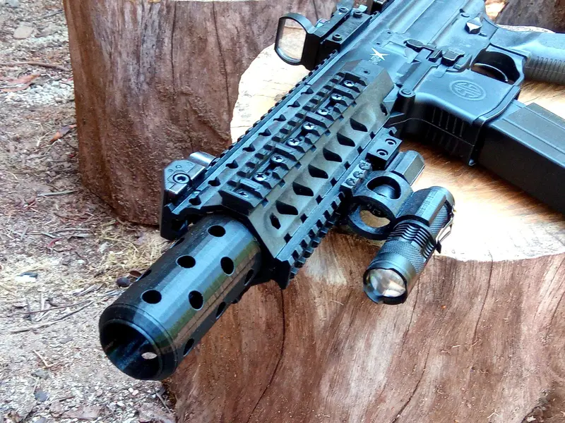 MPX Police-Style Muzzle Device for .177 Air Rifles – Akudama Drive-Inspired Flash Hider