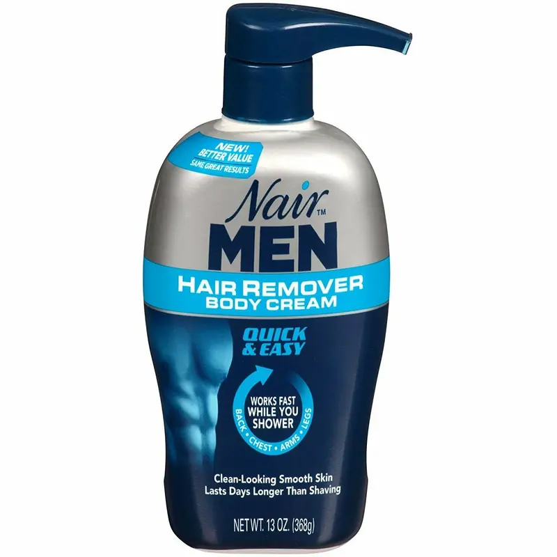 Nair Men’s Hair Remover Body Cream – Fast, Smooth Results, 13oz