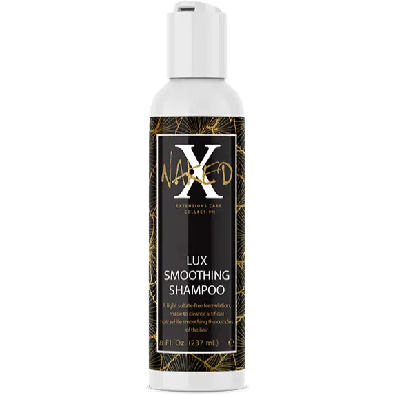 Naked X Lux Smoothing Shampoo – 8 oz Frizz-Control Cleanser for Curly and Wavy Hair