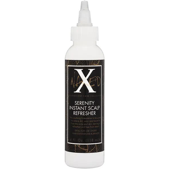 Naked X Serenity Instant Scalp Refresher – 4 oz Cooling, Minty Soothing Mist