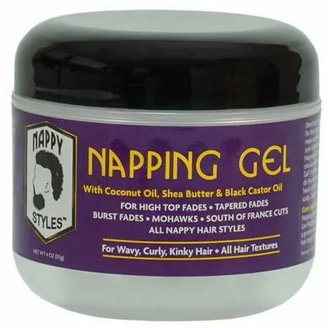 Nappy Styles Napping Gel – 4 Fl Oz Hair Styling Gel for Natural Curls