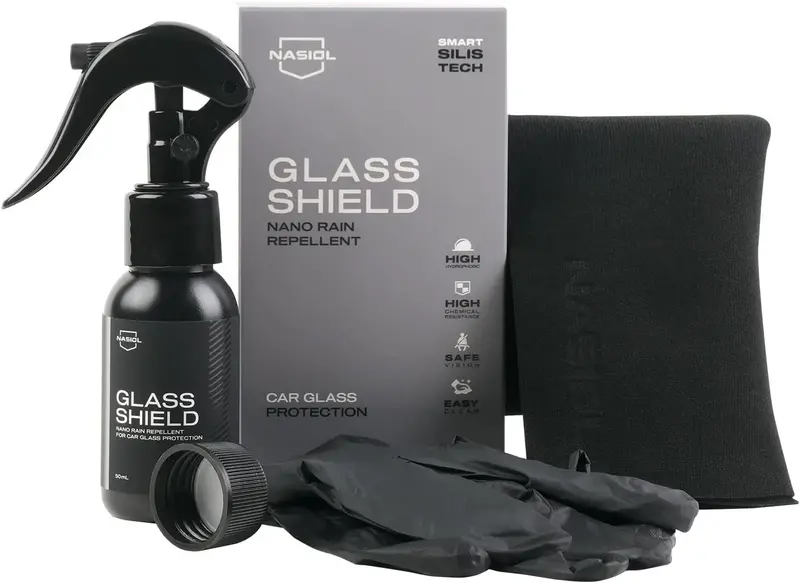 Nasiol Glass Shield Windshield Coating – All-Weather Hydrophobic Clarity