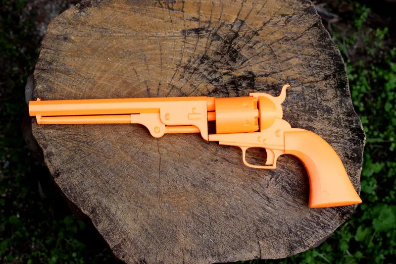 Navy Percussion Revolver Replica – Authentic Historical Belt Pistol for Cosplay, Props & Collecting – Replica3D