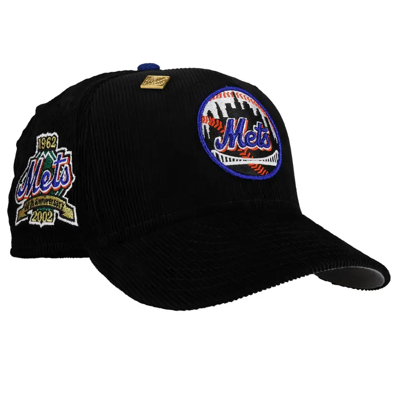 New York Mets 40th Anniversary Corduroy Black 59Fifty Fitted Hat