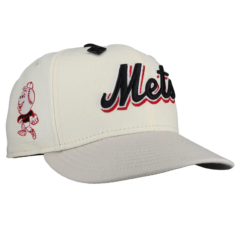 New York Mets Chrome Mr. Met Cap – Metallic Finish 59Fifty Fitted Hat