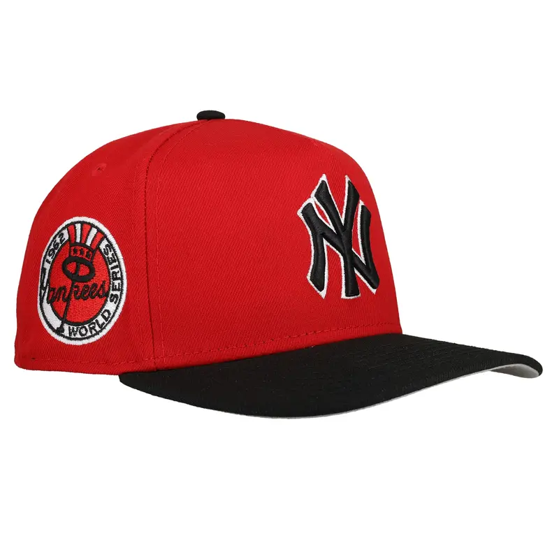 New York Yankees 1962 World Series Red & Black 9Fifty A-Frame Snapback Cap