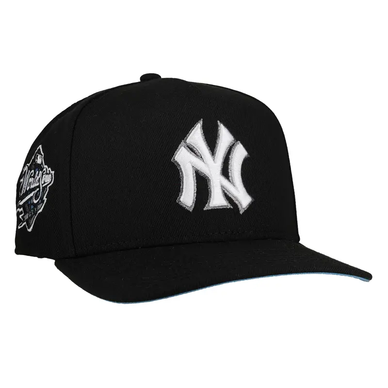 New York Yankees 1998 World Series Snapback – Black and Blue 9Fifty A-Frame Hat