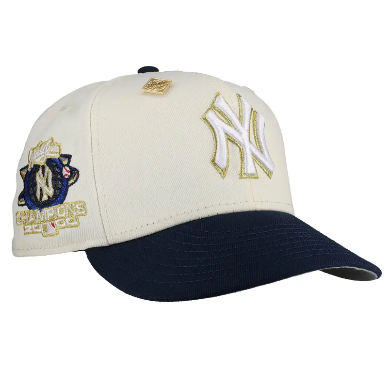 New York Yankees 2000 World Series Chrome Gold 59Fifty Fitted Cap
