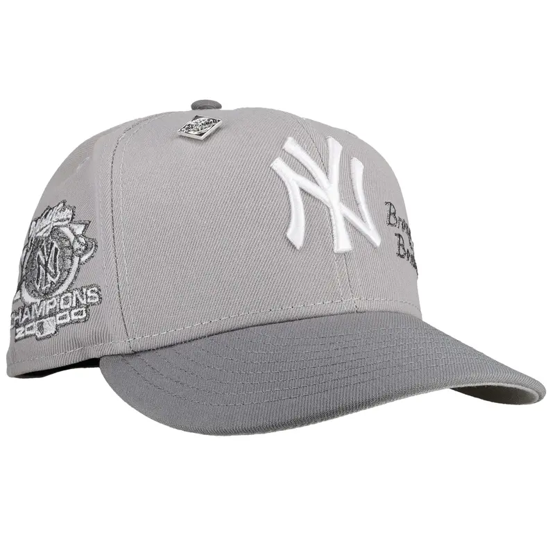 New York Yankees 2000 World Series Cool Grey 59Fifty Adjustable Fitted Hat