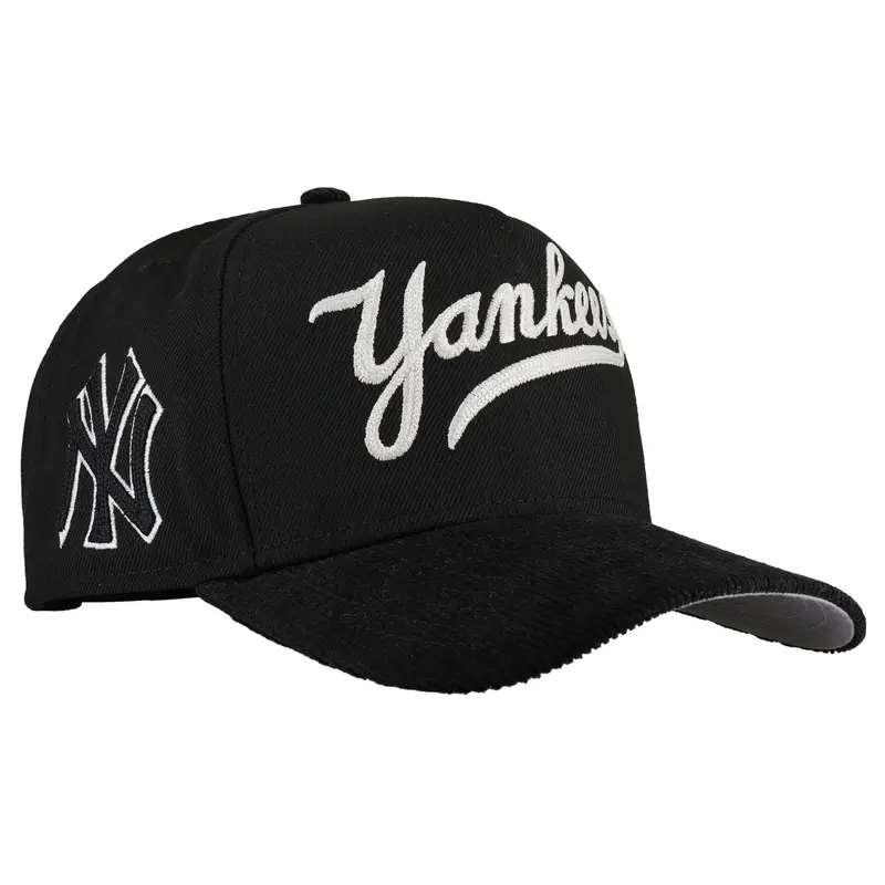 New York Yankees Black Corduroy & Chainstitch 9Fifty Snapback – New Era