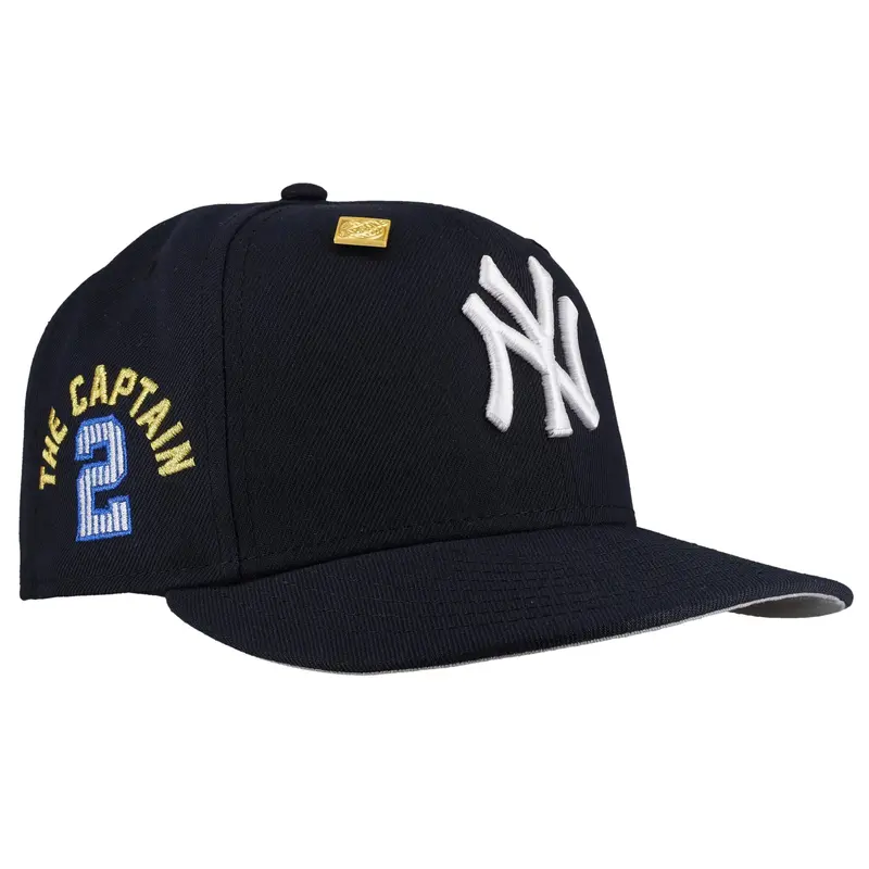 New York Yankees ‘The Captain’ Navy Metallic Cap with Grey Brim